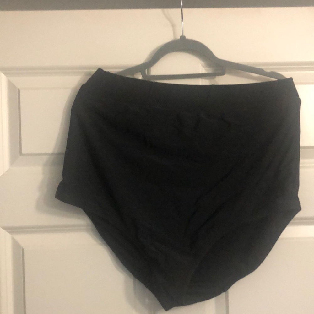 Lane Bryant high waisted black swim bottoms.  Size 20